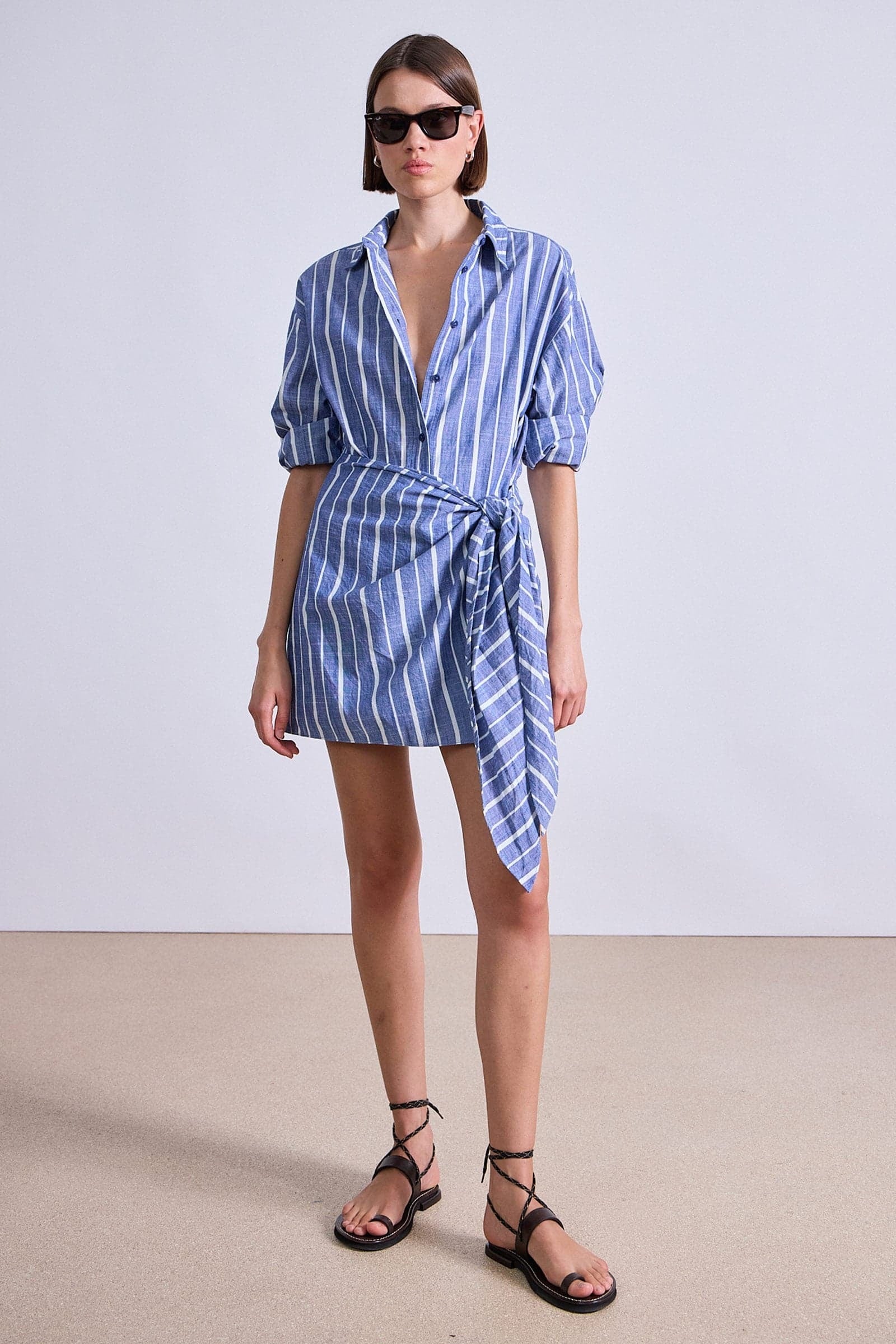 apiece apart alessandra sarong shirt dress Apiece Apart Alessandra Sarong Shirt Dress