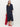 Kerry Dress in Linen in Dark Navy