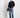 Taylor Rollneck Cardigan in Cotton Cashmere in Navy