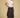 Fae Woven Linen Elastic Waist Skirt in Mole